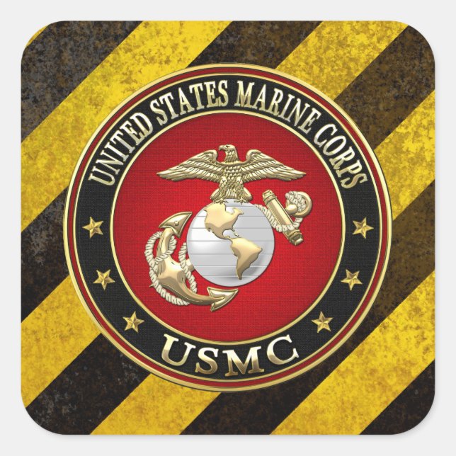 USMC EGA [Special Edition] [3D] Square Sticker (Front)