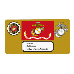 USMC Emblem, Seal and Flag