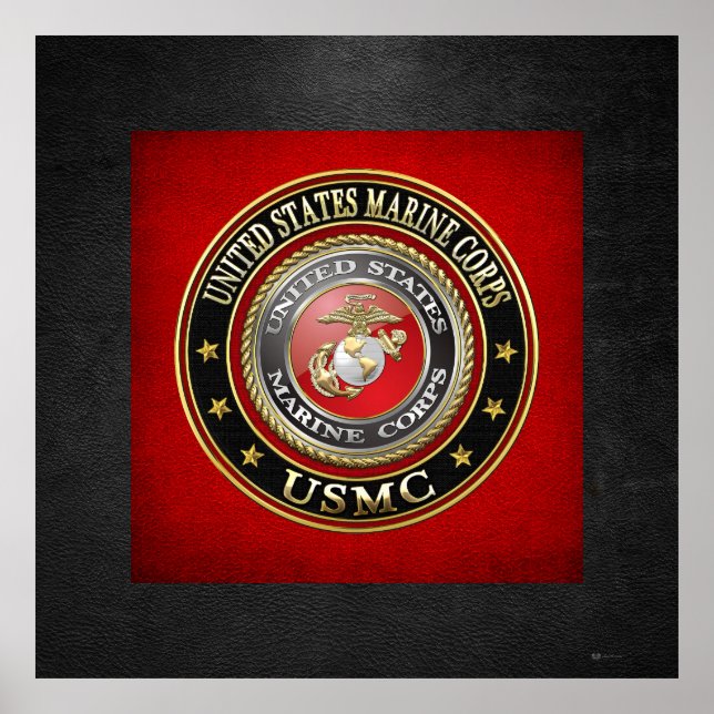 USMC Emblem [Special Edition] [3D] Poster (Front)