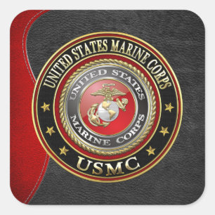 USMC Emblem [Special Edition] [3D] Square Sticker