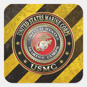 USMC Emblem [Special Edition] [3D] Square Sticker
