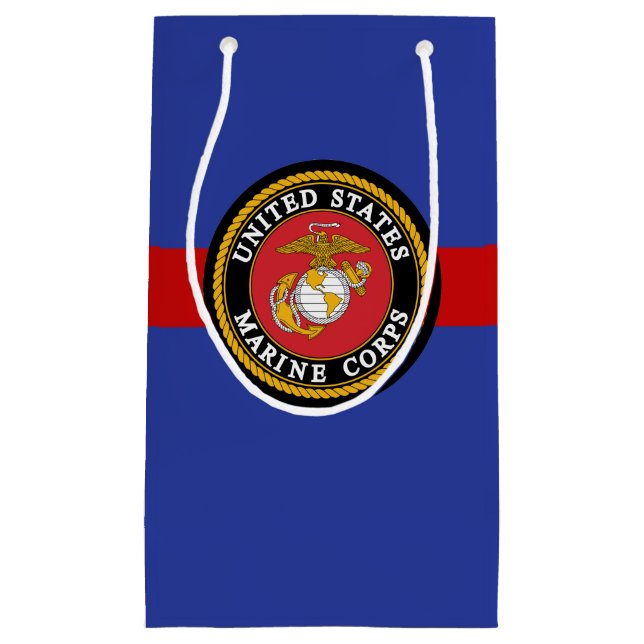 USMC Gift Bags - Marine Corps Gift - Dress Blues (Front)