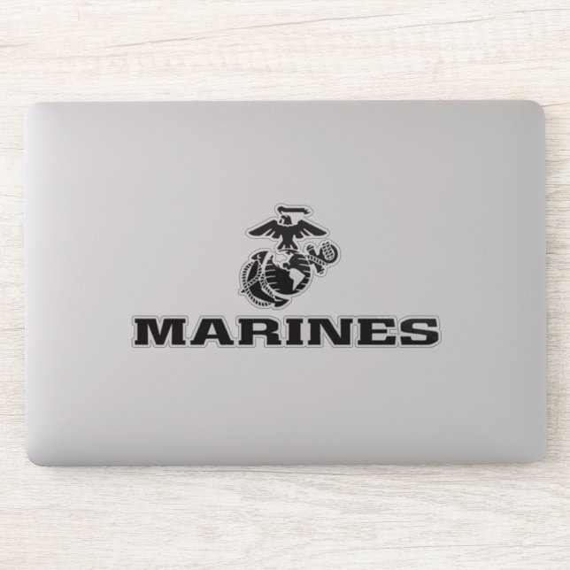 USMC Logo Stacked Black Logo (Computer)