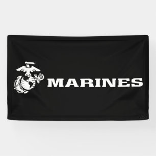 USMC Logo - White Banner