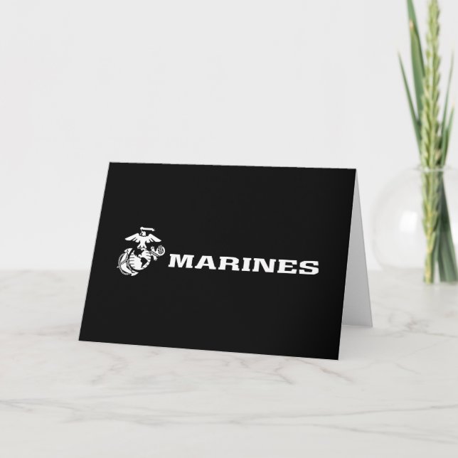 USMC Logo - White Note Card (Front)