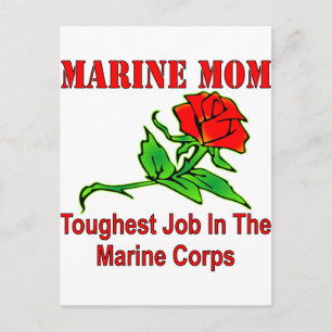 USMC Marine Mum Toughest Job In The Marine Corps Postcard
