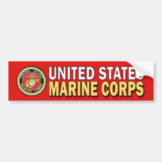 USMC Red Seal Car Bumper Sticker