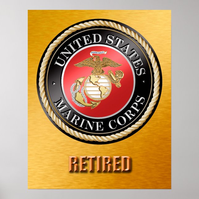 USMC Retired Poster (Front)