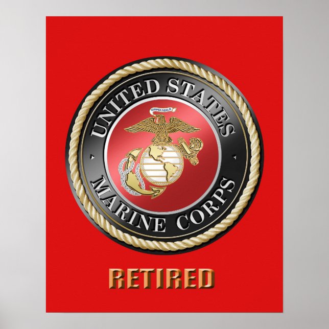 USMC Retired Poster (Front)