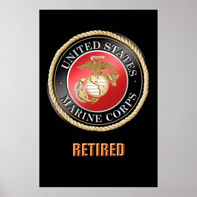 USMC Retired Poster (Front)
