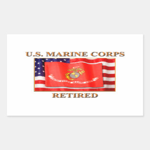 USMC Retired Stickers