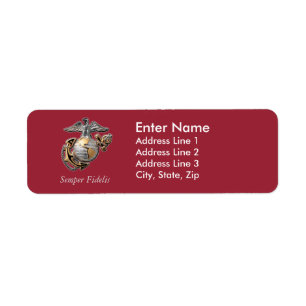 USMC Return Address Labels