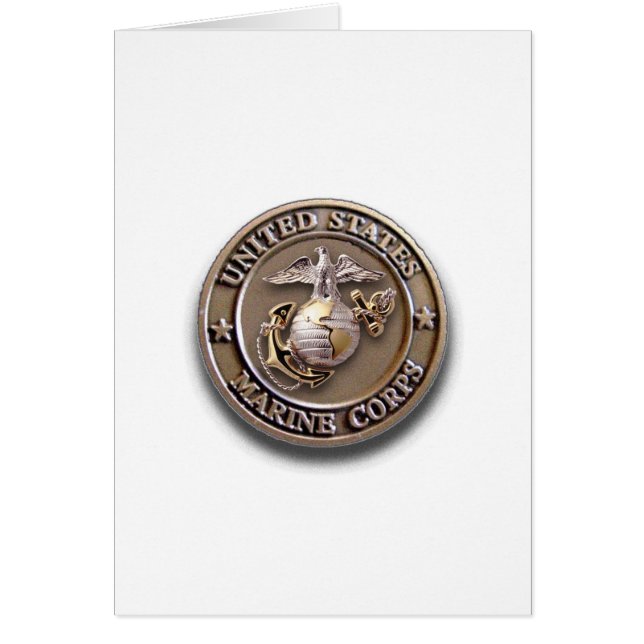USMC Seal Customisable Card for Any Occassion! (Front)