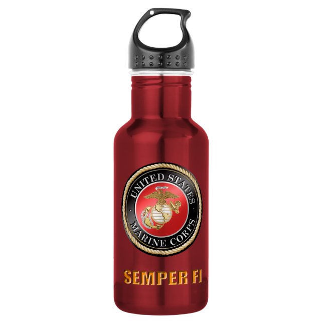 USMC Semper Fi Water Bottle (Front)