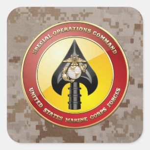 USMC Special Operations Command (MARSOC) [3D] Square Sticker