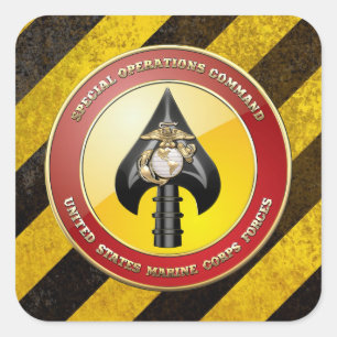USMC Special Operations Command (MARSOC) [3D] Square Sticker