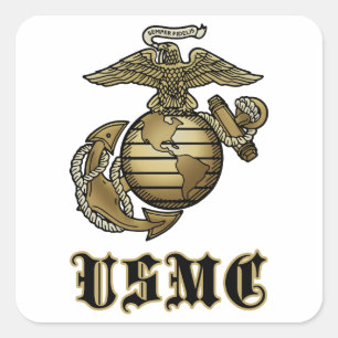 USMC SQUARE STICKER