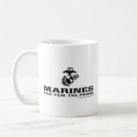 USMC "The Few, The Proud" Stacked Black Logo