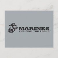 USMC "The Few, The Proud" Stacked Black Logo