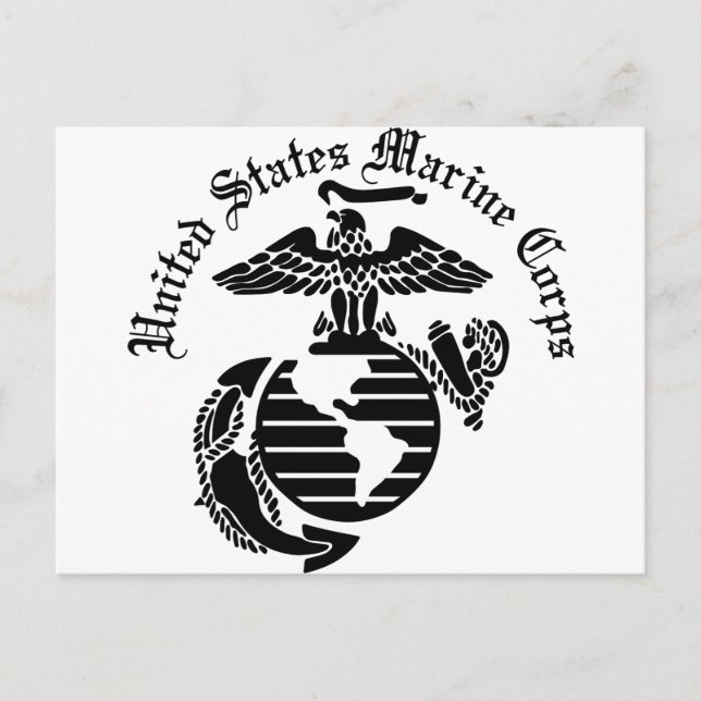 USMC United States Marine Corps Postcard (Front)