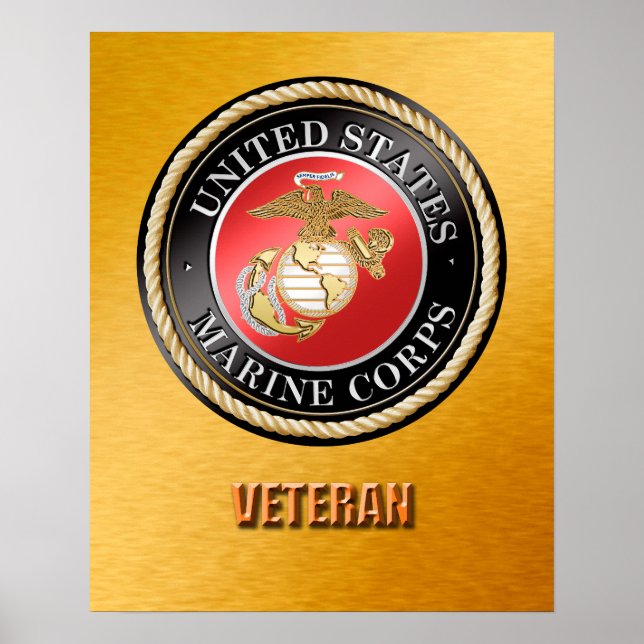 USMC Veteran Poster (Front)