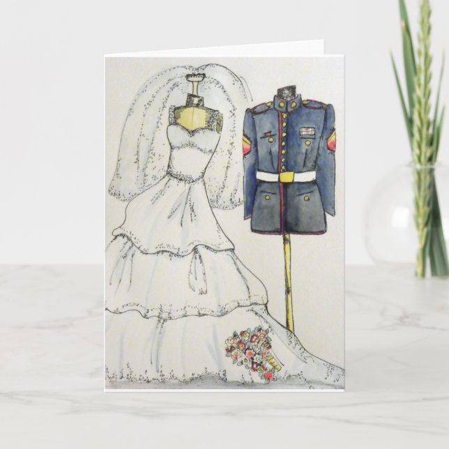 USMC Wedding Card (Front)