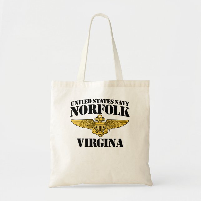USN Norfolk Virgina Tote Bag (Front)