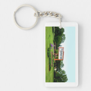 Usonian Inn keychain - street sign