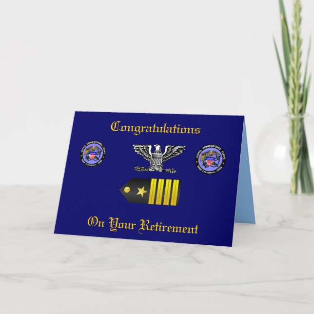 USPHS Commission Corps Captain Retirement Card (Front)