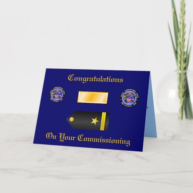 USPHS Commission Corps Ensign Commissioning Card (Front)