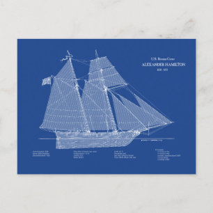 USRC Alexander Hamilton - ABD Postcard