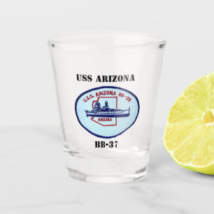 USS Arizona (BB-39)  Shot Glass