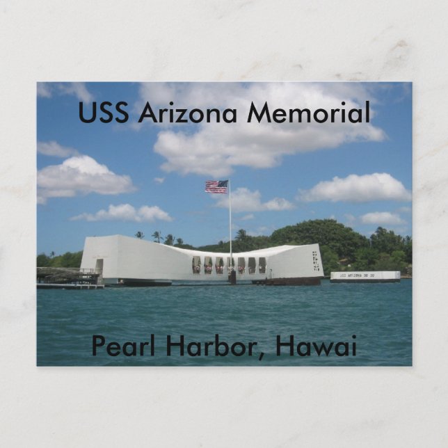 USS Arizona Memorial, Pearl Harbour, Hawai Postcard (Front)