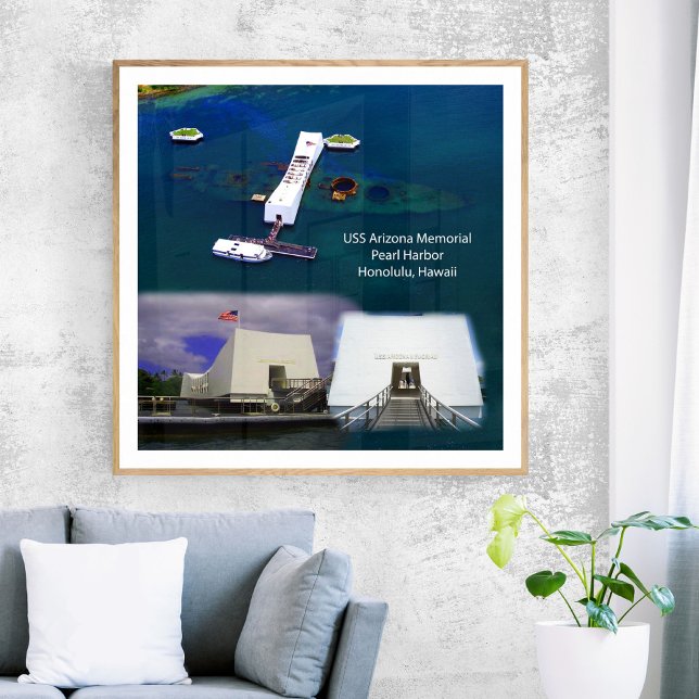 USS Arizona Memorial, Pearl Harbour Views Poster (Creator Uploaded)