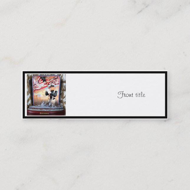 USS Arizona Tribute Mini Business Card (Front)