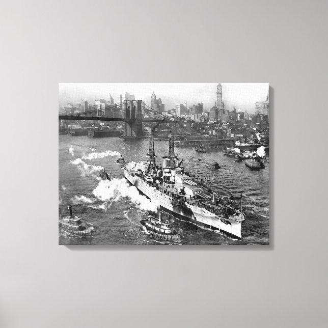 USS Arizona wrapped canvas poster 19"x25" (Front)