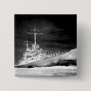 USS Atlanta 15 Cm Square Badge