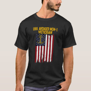 USS Avenger MCM 1 Mine Countermeasures Ship Vetera T-Shirt