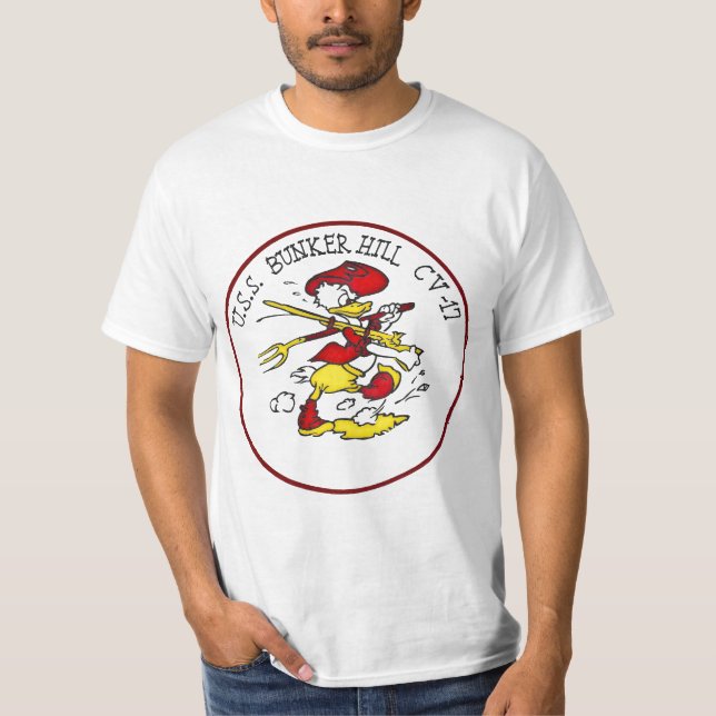USS Bunker Hill Insignia T-Shirt (Front)