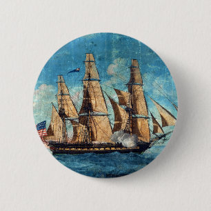 USS Constitution 1804 Old Ironsides 6 Cm Round Badge