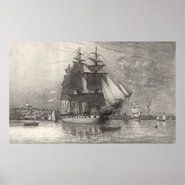 USS Constitution 1911 Poster (Front)