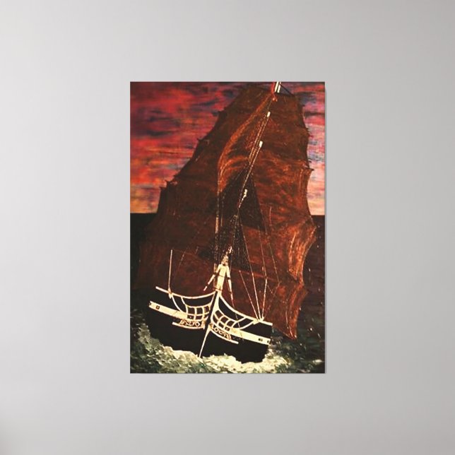 USS CONSTITUTION CANVAS PRINT (Front)