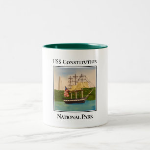 USS Constitution, National Historic Park, Boston, Two-Tone Coffee Mug