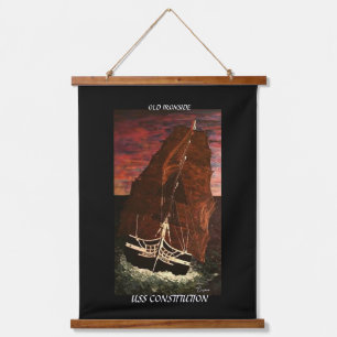 USS CONSTITUTION / OLD IRONSIDE  HANGING TAPESTRY