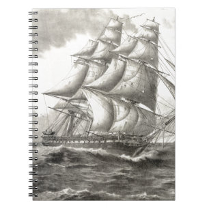 USS Constitution Spiral Notebook
