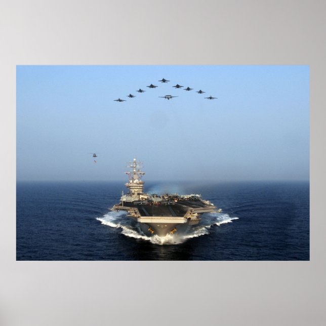 USS Dwight D. Eisenhower (CVN 69) Poster (Front)