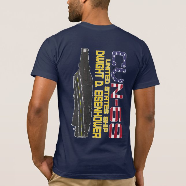 USS DWIGHT D. EISENHOWER CVN-69 T-Shirt (Back)