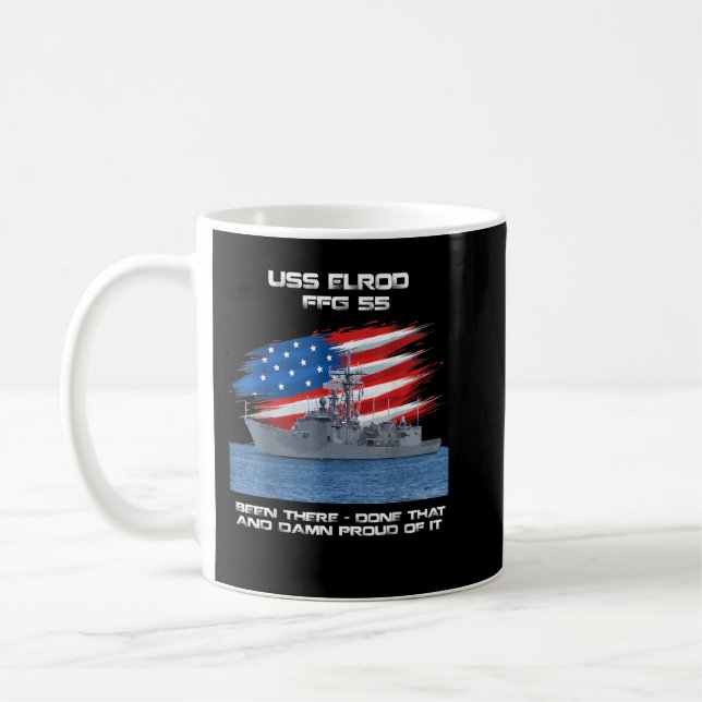 USS Enterprise CVN-65 Aircraft Carrier Veteran Fla Coffee Mug (Left)