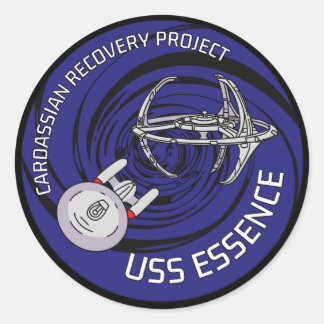 USS Essence Patch Classic Round Sticker