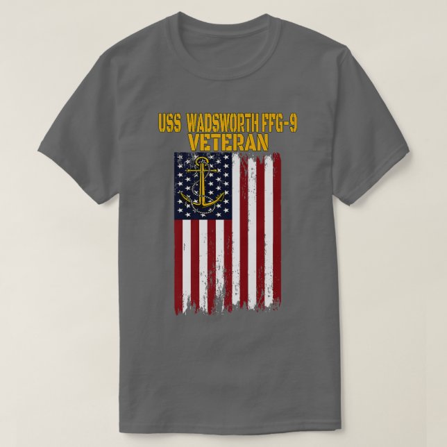 USS FFG-9 Frigate Veterans Day Father's Day Premiu T-Shirt (Design Front)